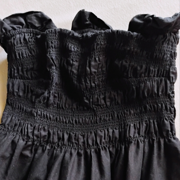 H&M BLACK MIDI DRESS sz small - Picture 3 of 6